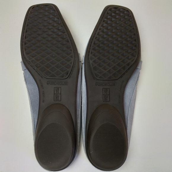 Aerosoles Marine Bio Light Blue Suede Slide Mule Shoes 7.5B - Picture 7 of 15